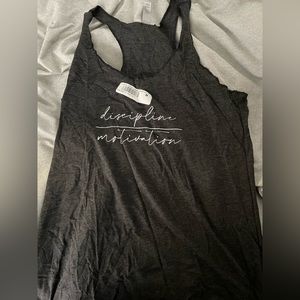 Discipline over motivation tank never worn